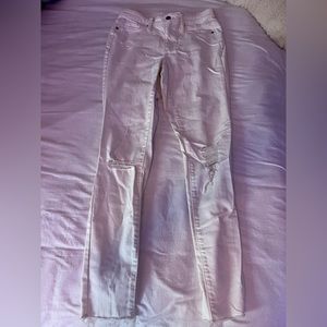 Universal Thread Size 26 White Skinny Jeans